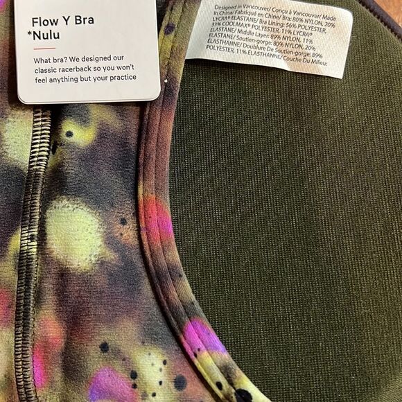 NWT Lululemon Flow Y Nulu Bra *Light Support, A–C Cups size 8 - Picture 6 of 6